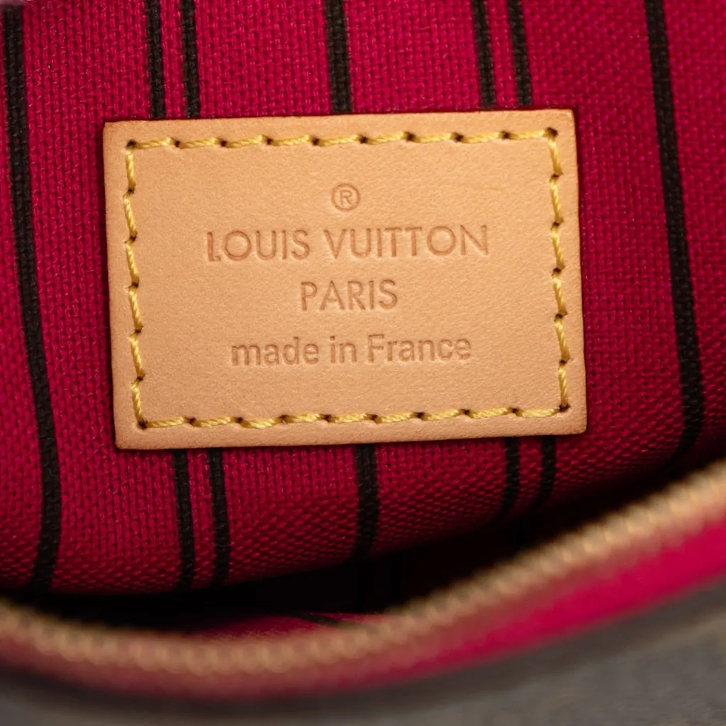Louis Vuitton Monogram Neverfull Pouch MM Brown Canvas Very good - Box View