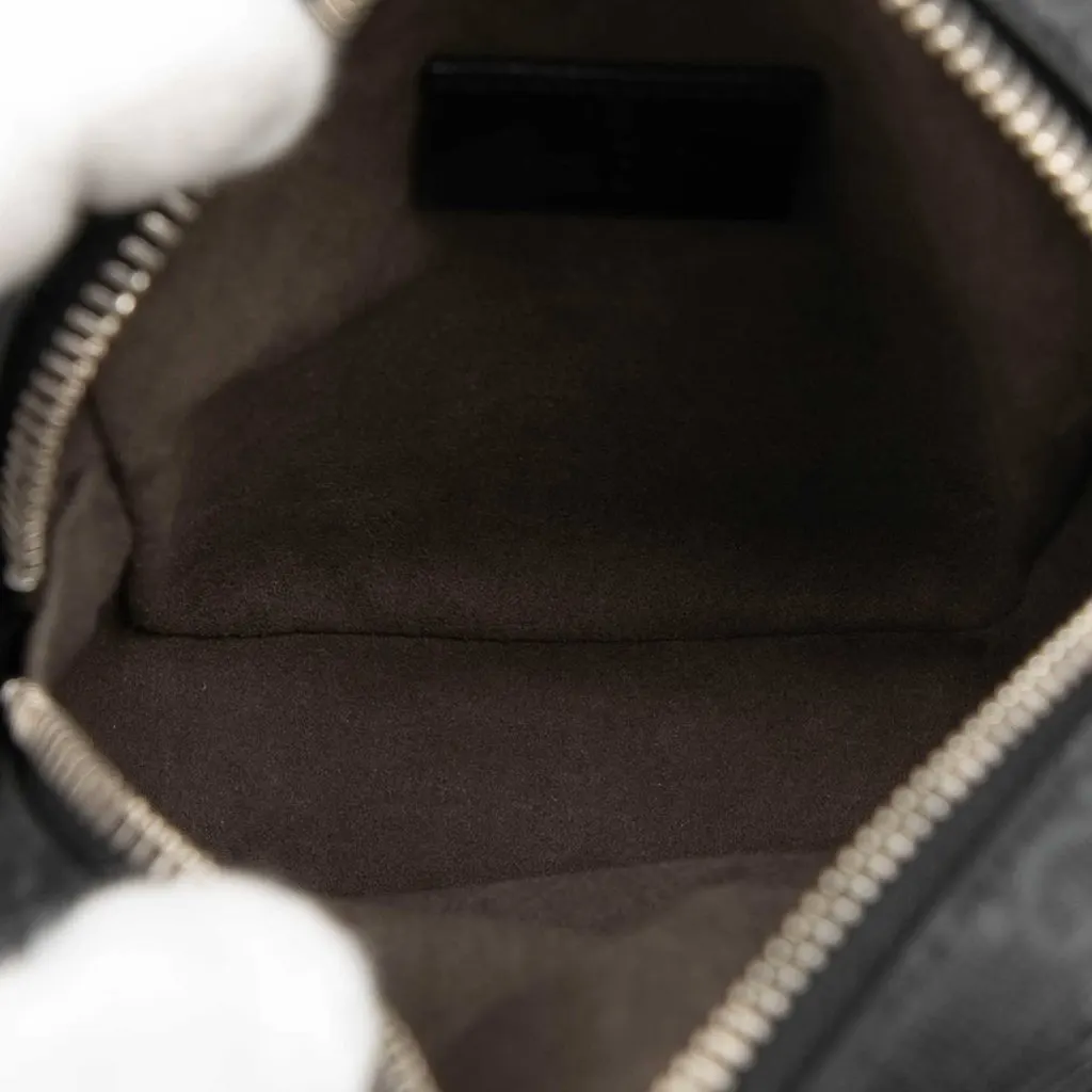 Gucci Mini GG Supreme Interlocking G Satchel Black Very good - Model View