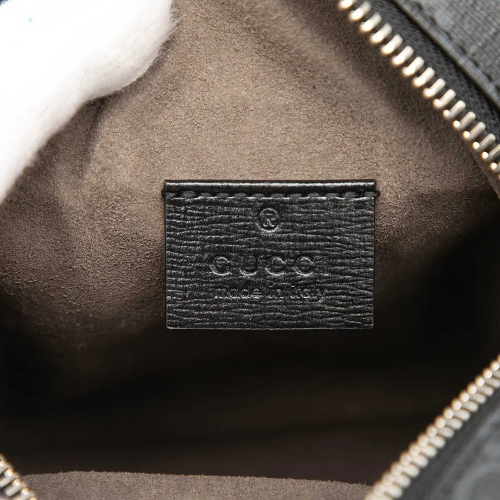 Gucci Mini GG Supreme Interlocking G Satchel Black Very good - Box View