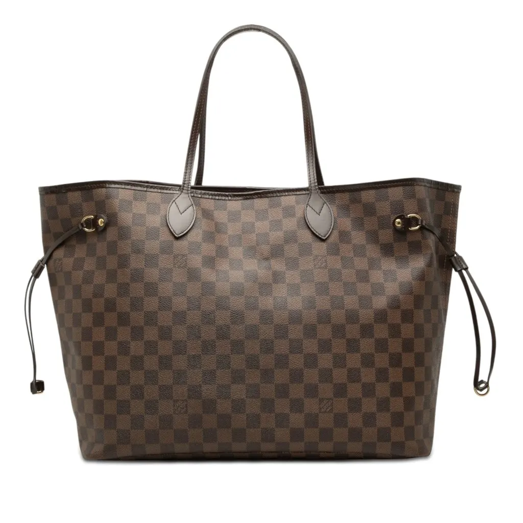 Louis Vuitton Damier Ebene Neverfull GM Brown Good - Front View