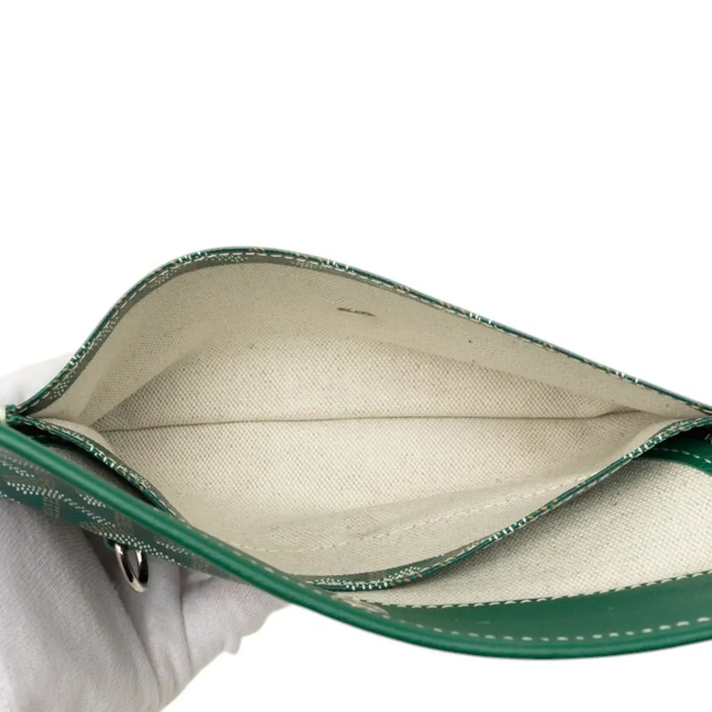 Goyard Goyardine Saint Louis Pouch Green Very good - Model View