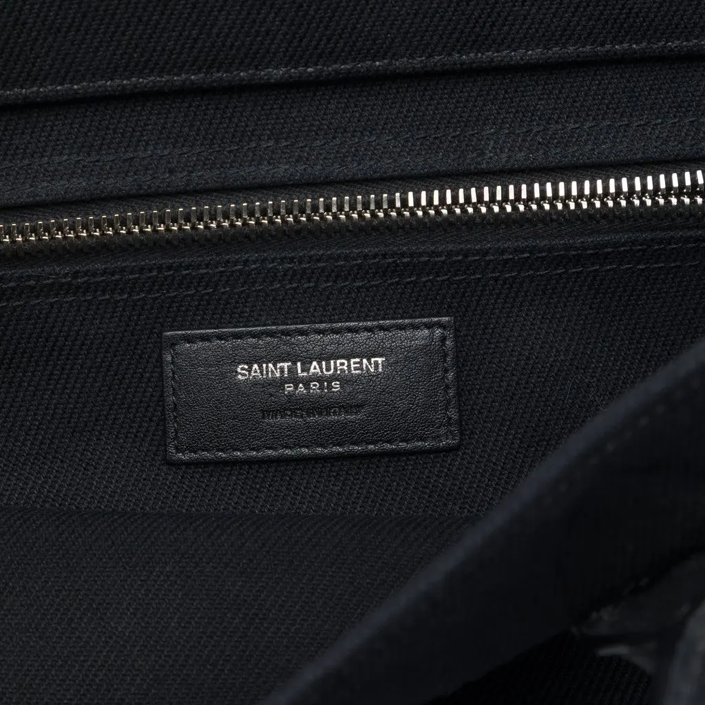Saint Laurent Canvas Rive Gauche North South Tote Black Very good - Box View