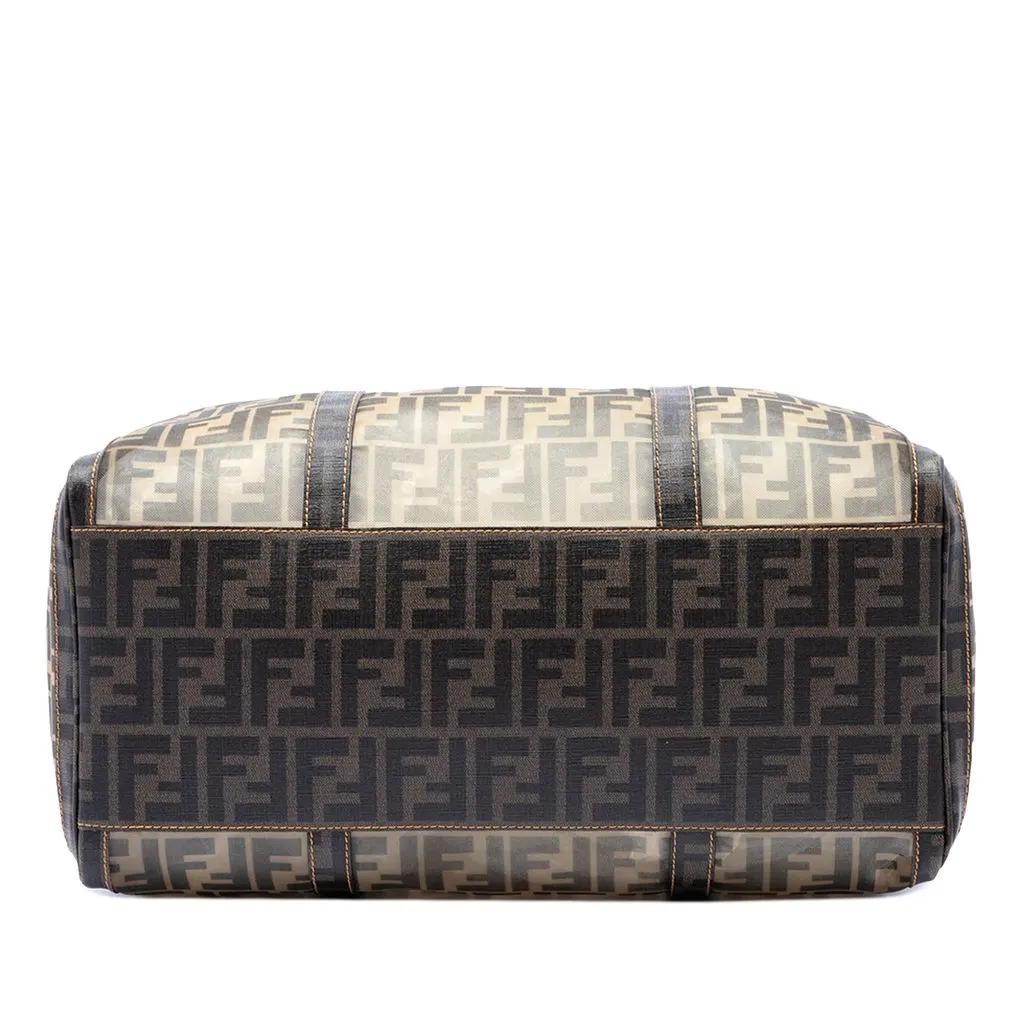 Fendi Large Zucca Mesh Boston Bag Brown Very good - Inside View
