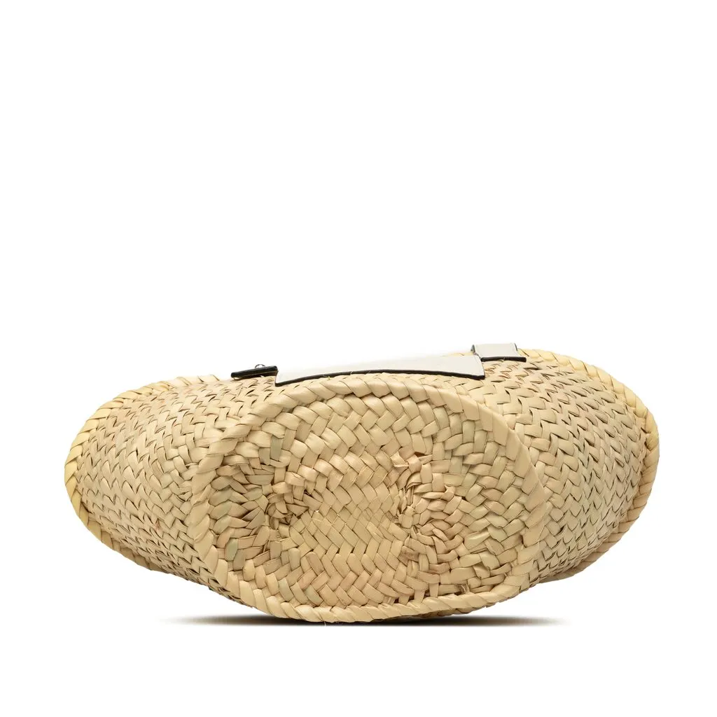 LOEWE Small Raffia Anagram Basket Tote Beige Very good - Inside View