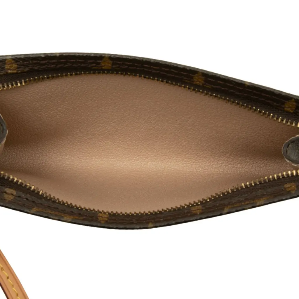 Louis Vuitton Monogram Bucket Pouch PM Brown Canvas Very good - Model View