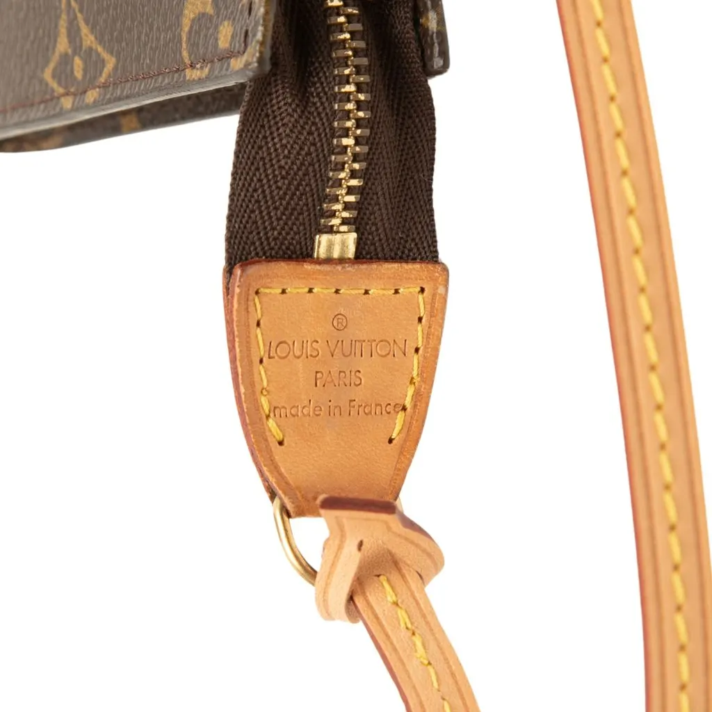Louis Vuitton Monogram Bucket Pouch PM Brown Canvas Very good - Box View