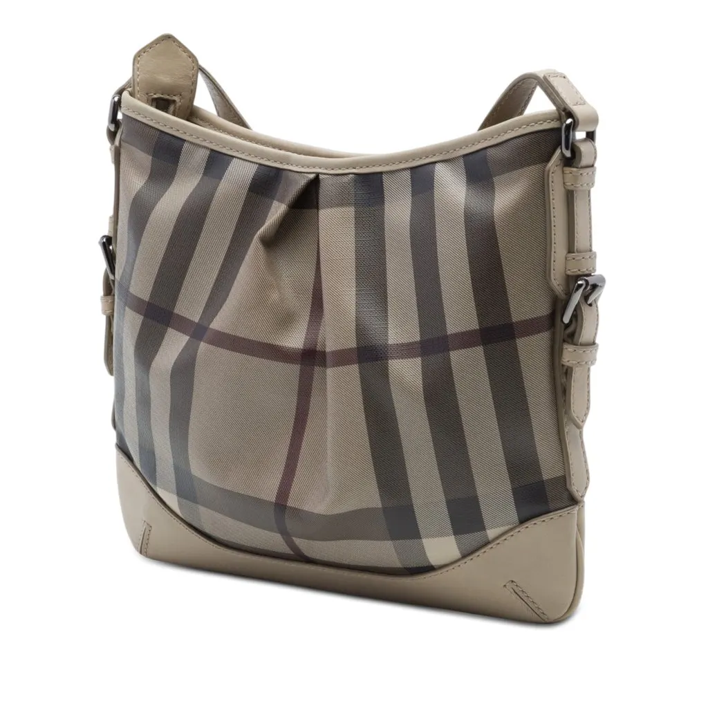 Burberry Smoke Check Coated Canvas Hartham Crossbody MultiColor Very good - Back View