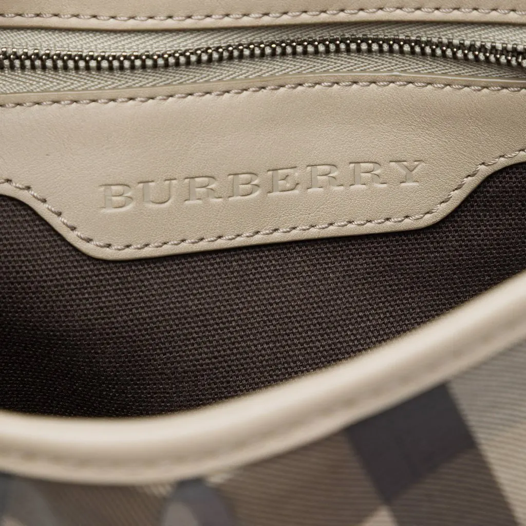 Burberry Smoke Check Coated Canvas Hartham Crossbody MultiColor Very good - Box View