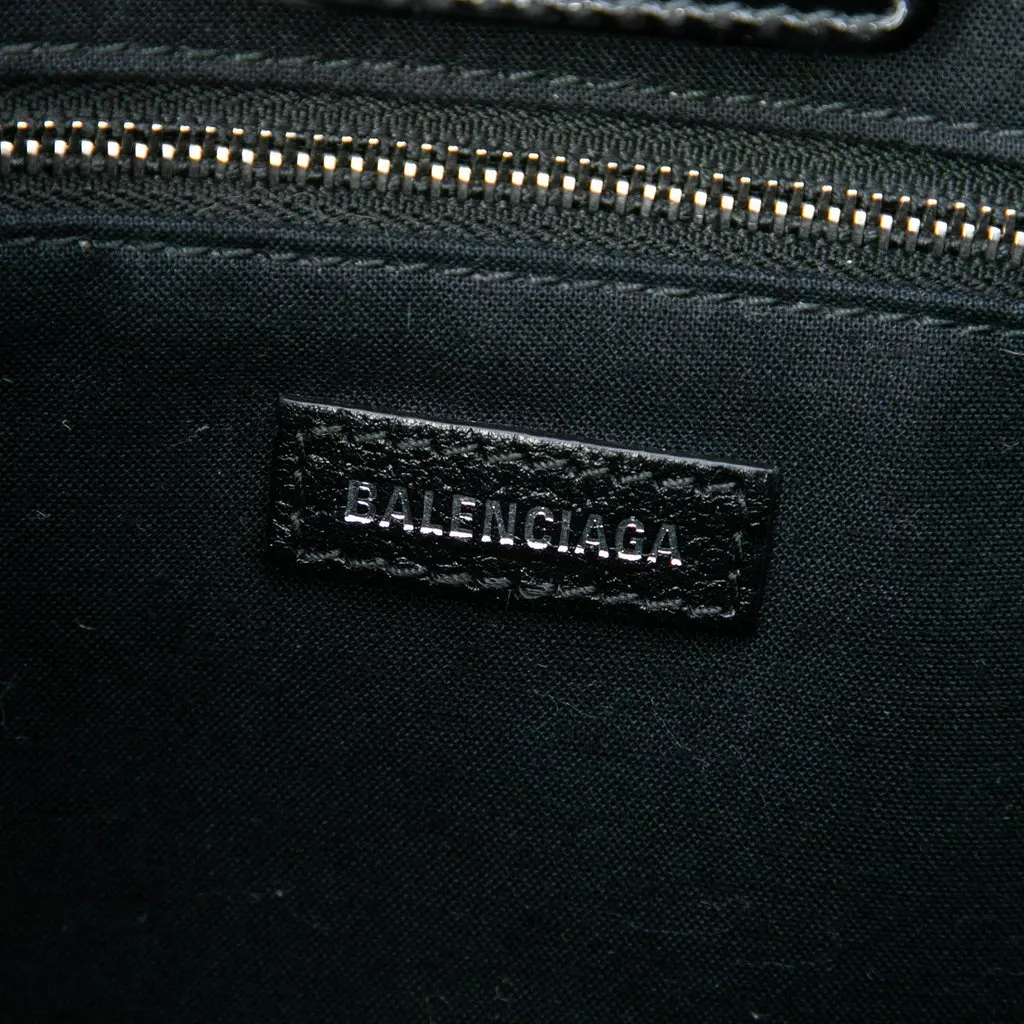 Balenciaga Patent Logo Shopping Tote XXS Black Leather Very good - Box View