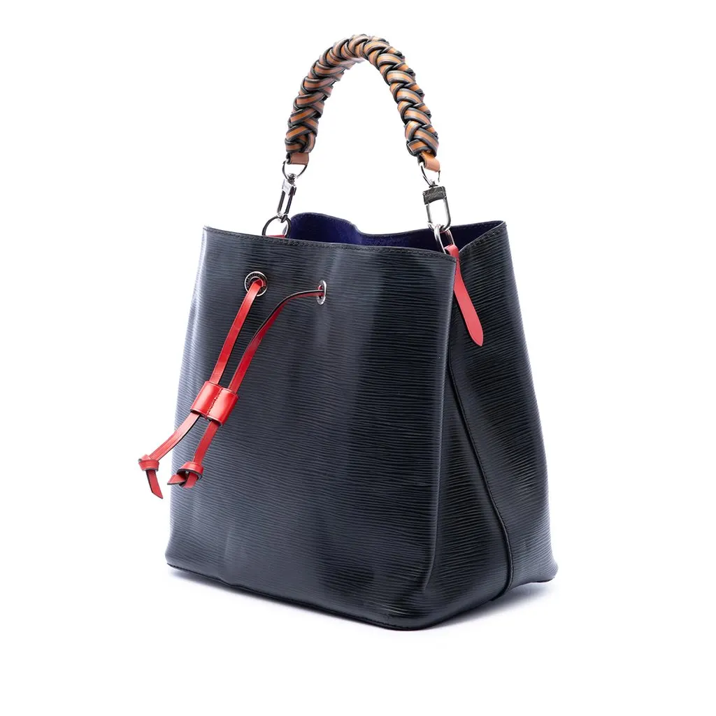 Louis Vuitton Epi Tricolor Braided Neonoe MM Black Leather Good - Back View