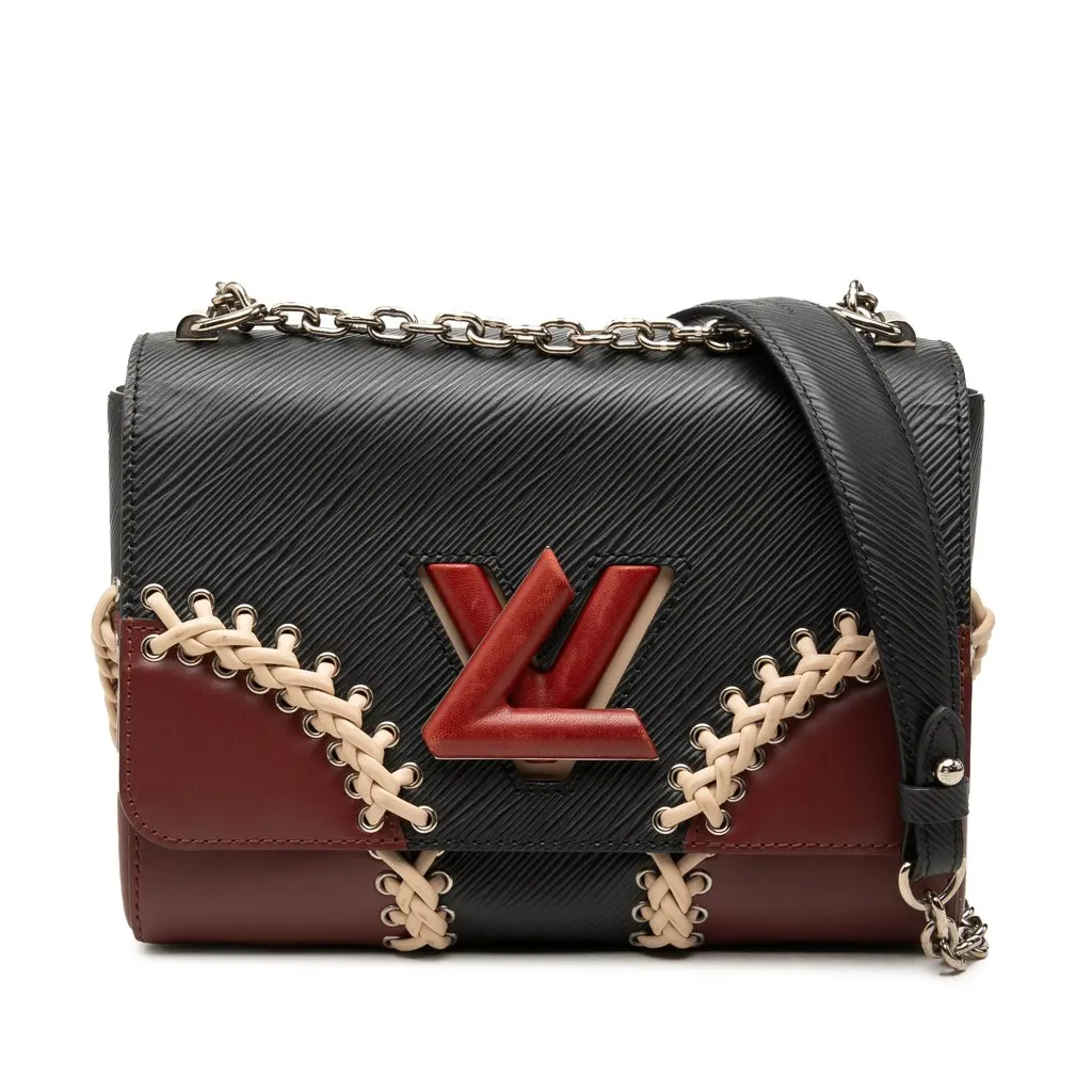 Louis Vuitton Epi Braided Twist MM Black Leather Very good - Front View