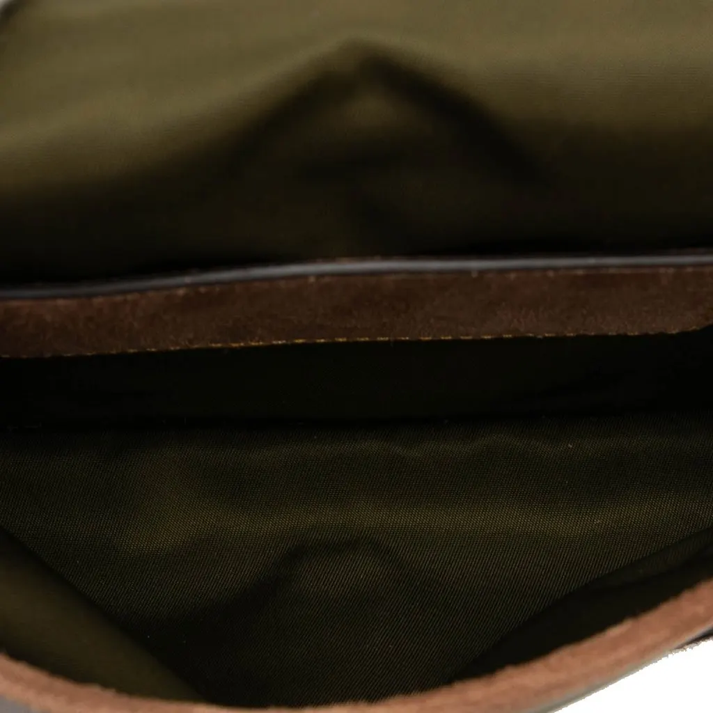 Prada Suede Trimmed Re Nylon Smartphone Case Green Very good - Model View