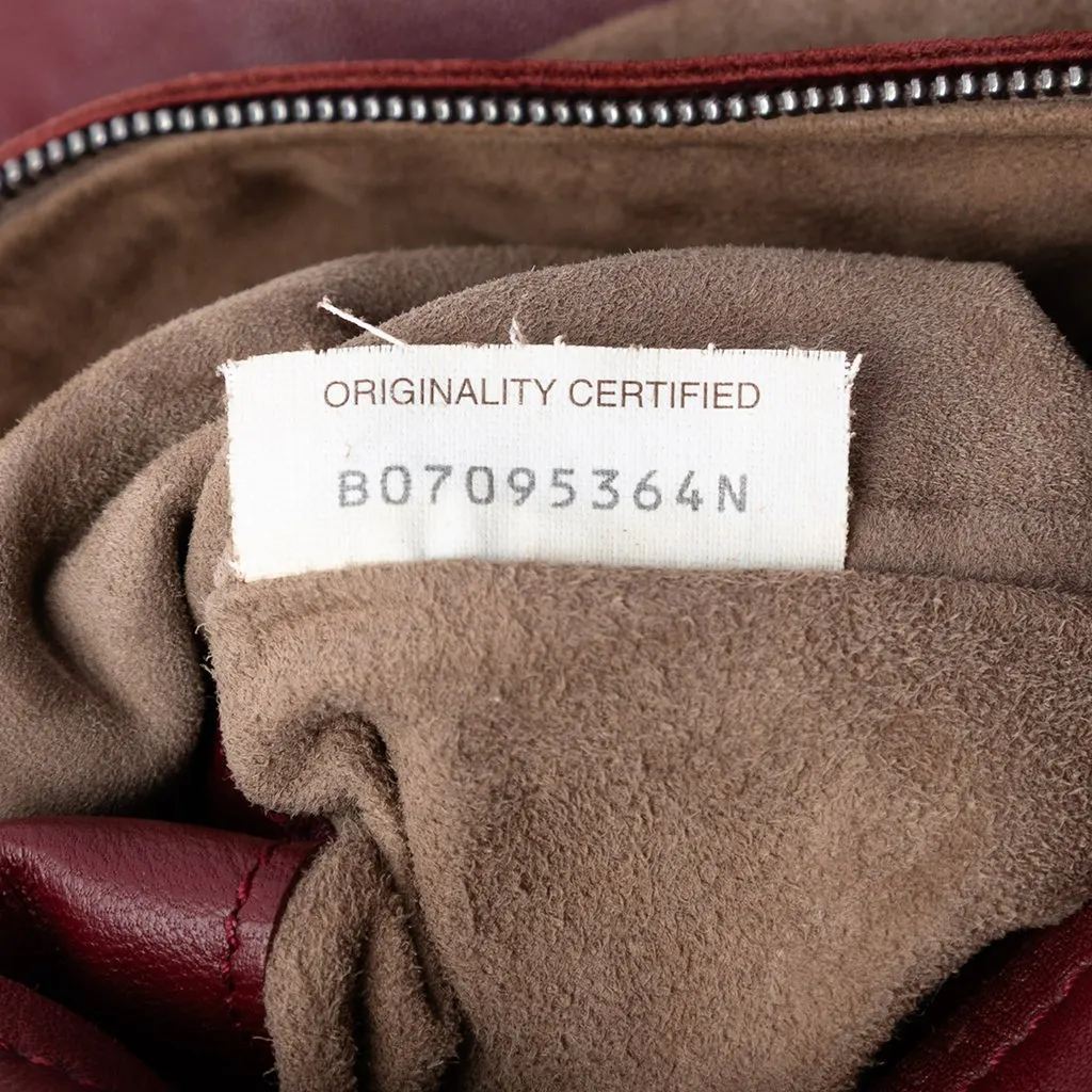 Bottega Veneta Multicolor Nappa Intrecciato Grommet Loop Hobo Red Leather Very good - Box View
