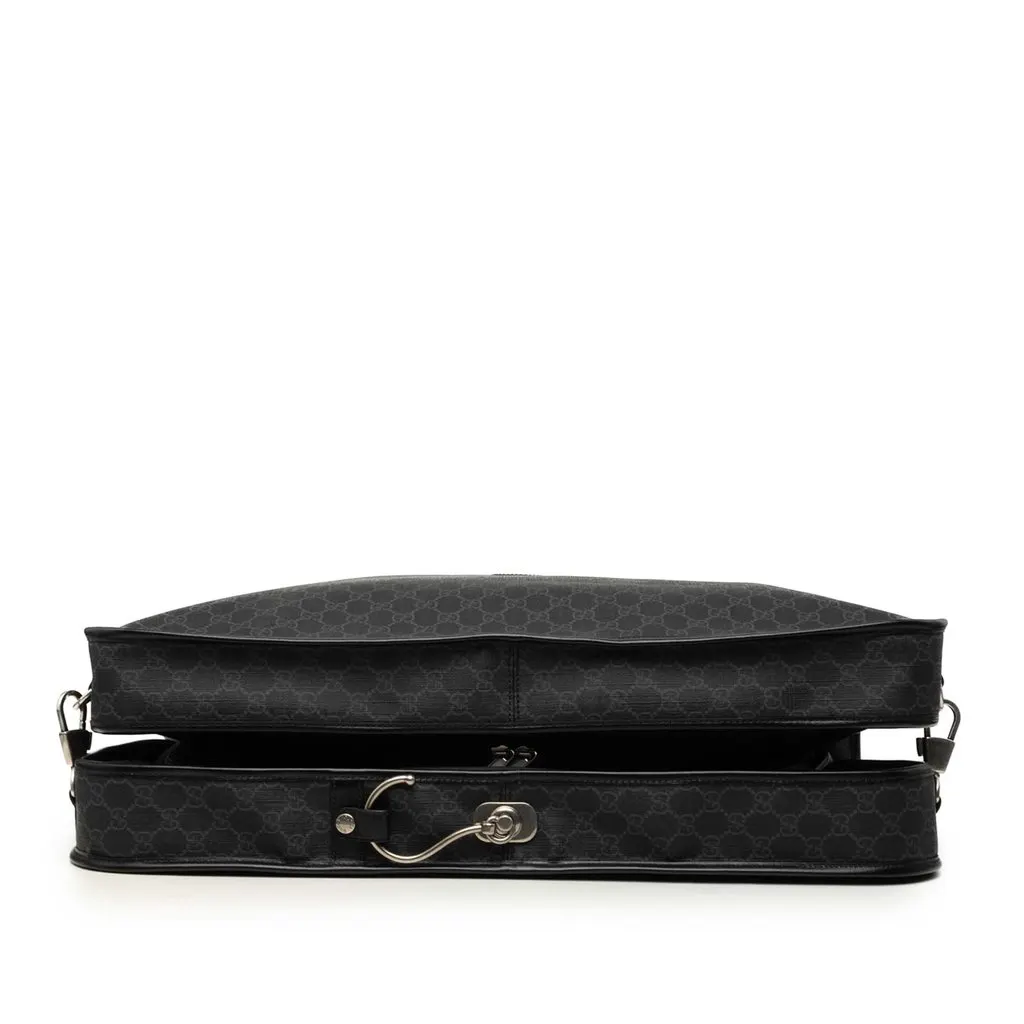 Gucci GG Supreme Retro Interlocking G Garment Bag Black Very good - Inside View