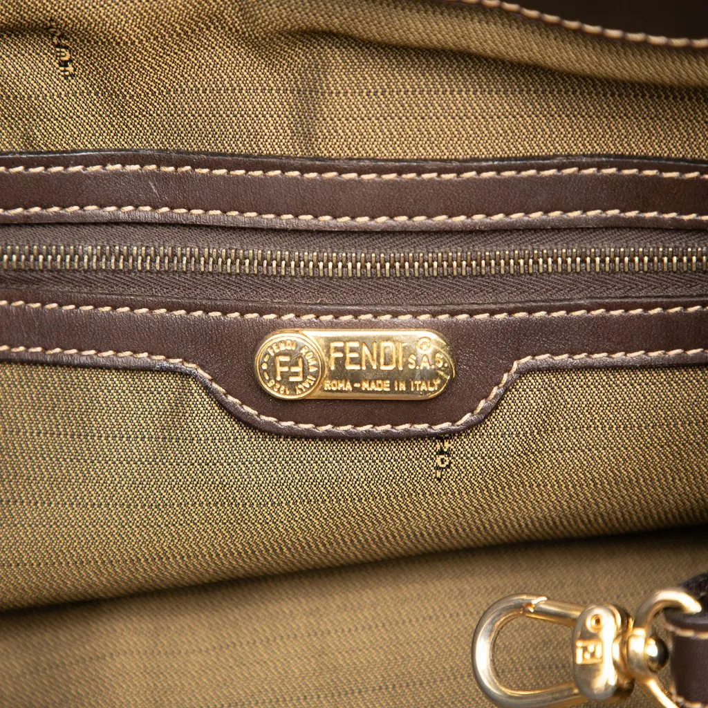 Fendi Zucca Canvas Tote Brown Very good - Box View