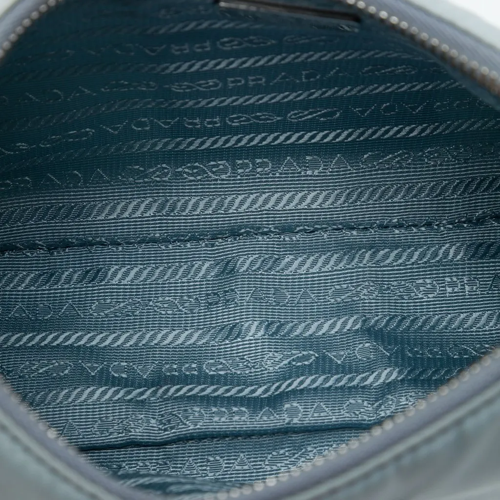 Prada Saffiano Trimmed Tessuto Re Edition 2005 Satchel Blue Polyamide Very good - Model View