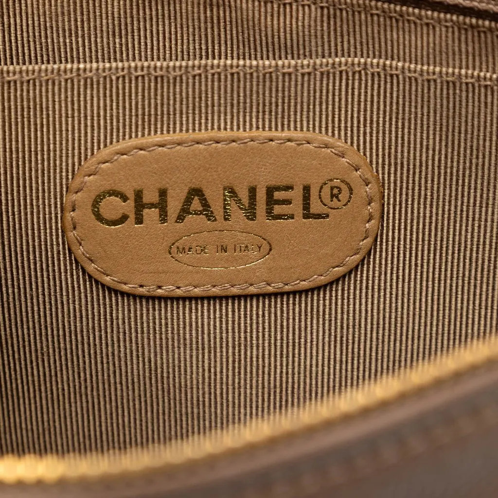Chanel Triple CC Caviar Crossbody Brown Leather Very good - Box View
