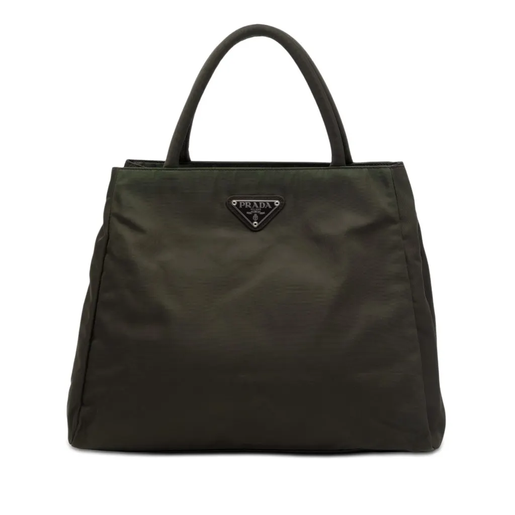 Prada Tessuto Tote Brown Very good - Front View