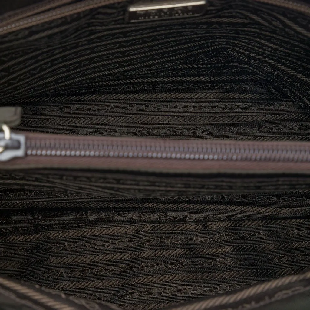 Prada Tessuto Tote Brown Very good - Model View