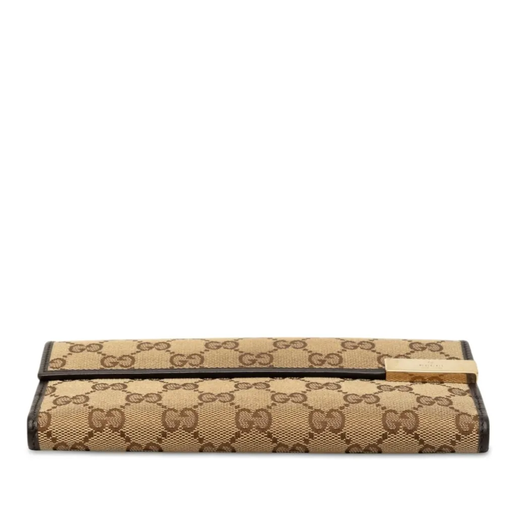 Gucci GG Canvas Long Wallet Brown Canvas Very good - Inside View