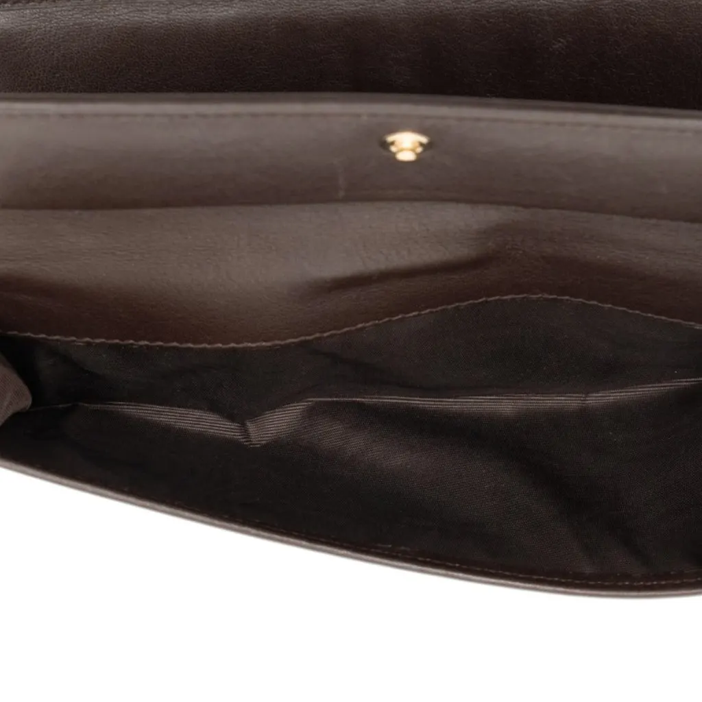 Gucci GG Canvas Long Wallet Brown Canvas Very good - Model View