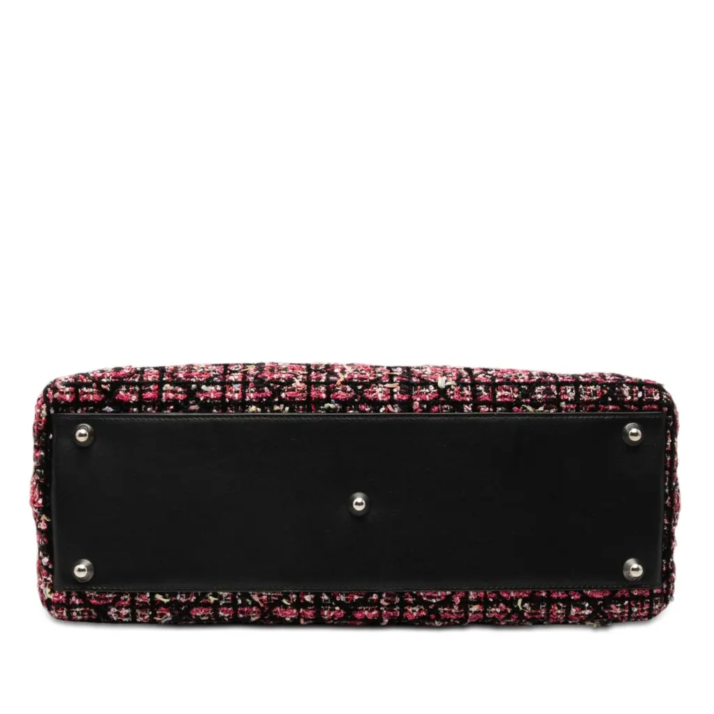 Dior Large Tweed Cannage Fringe Lady Dior Pink Very good - Inside View