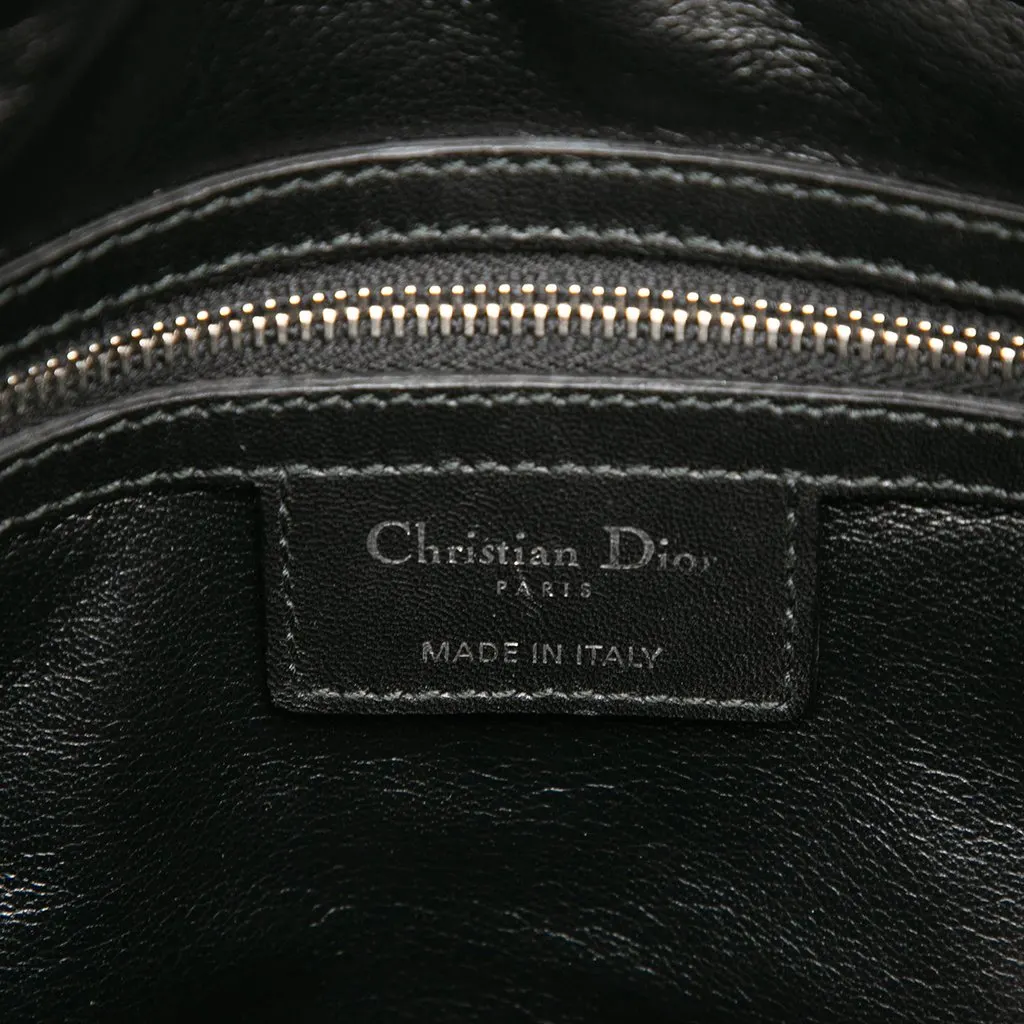 Dior Large Tweed Cannage Fringe Lady Dior Pink Very good - Box View