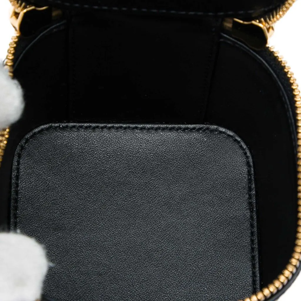 Celine Mini Patent Cuir Triomphe Vanity Case Black Leather Very good - Box View