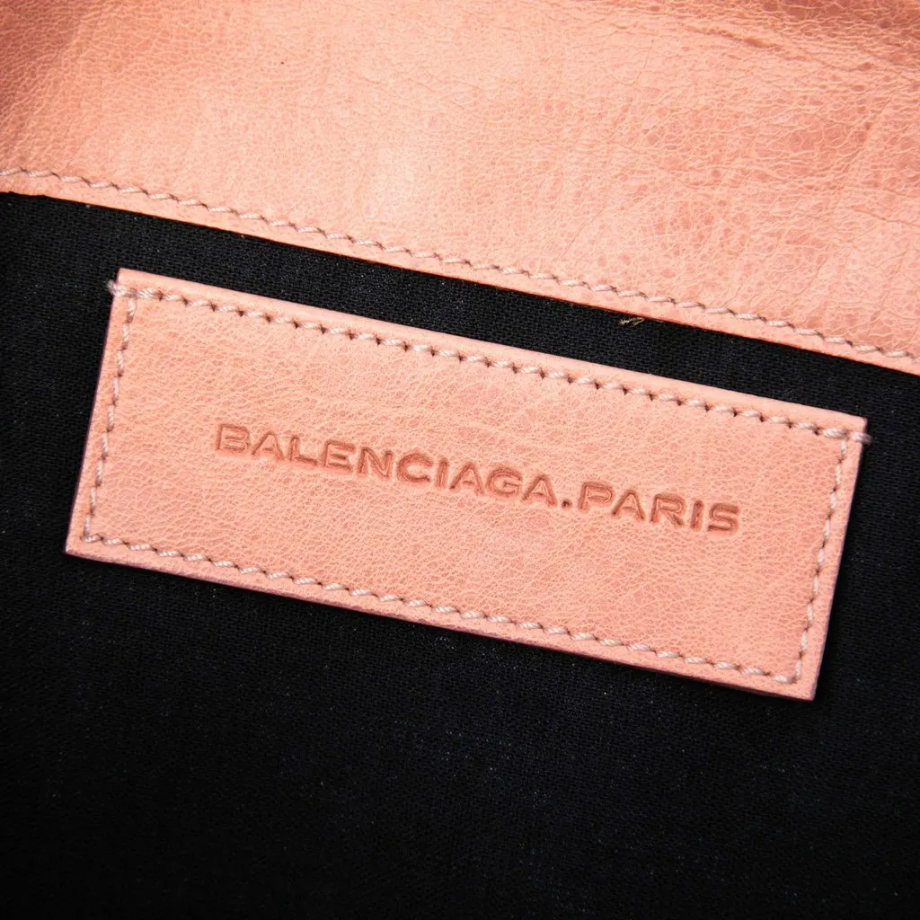Balenciaga Lambskin Motocross Giant 21 Envelope Clutch Pink Leather Very good - Box View