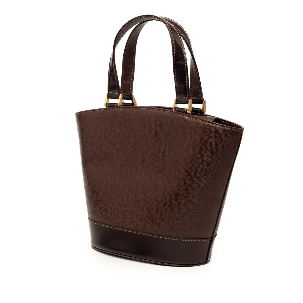 Burberry Leather Bucket Bag Brown Leather Good - Back View
