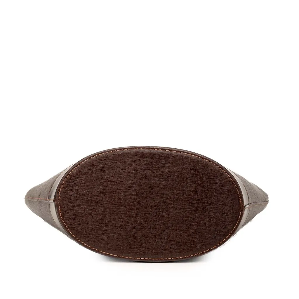 Burberry Leather Bucket Bag Brown Leather Good - Inside View