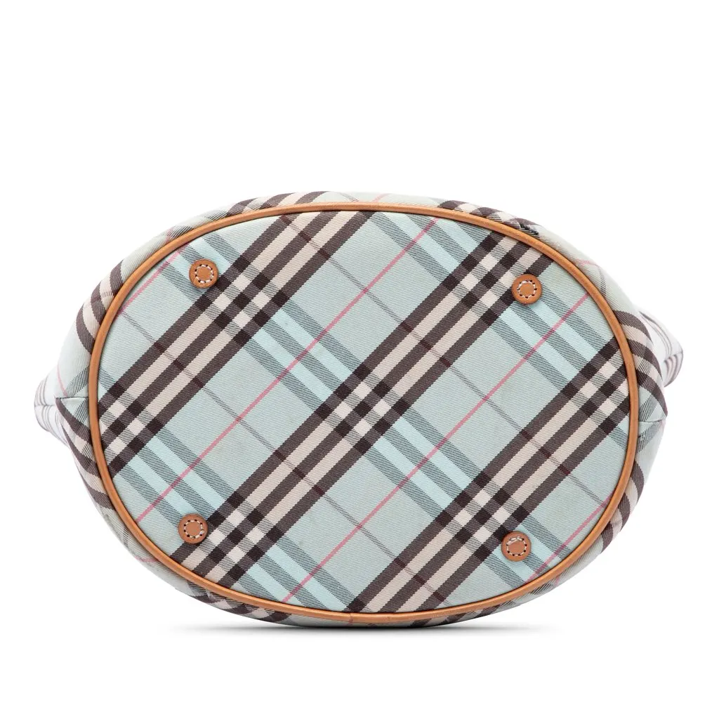 Burberry Nova Check Canvas Tote Blue Very good - Inside View