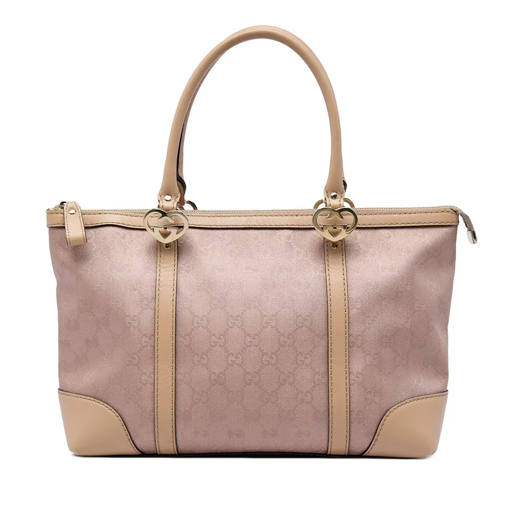 Gucci GG Canvas Lovely Tote Pink Canvas Very good - Front View