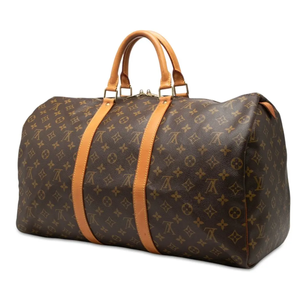 Louis Vuitton Monogram Keepall 50 Brown Very good - Back View