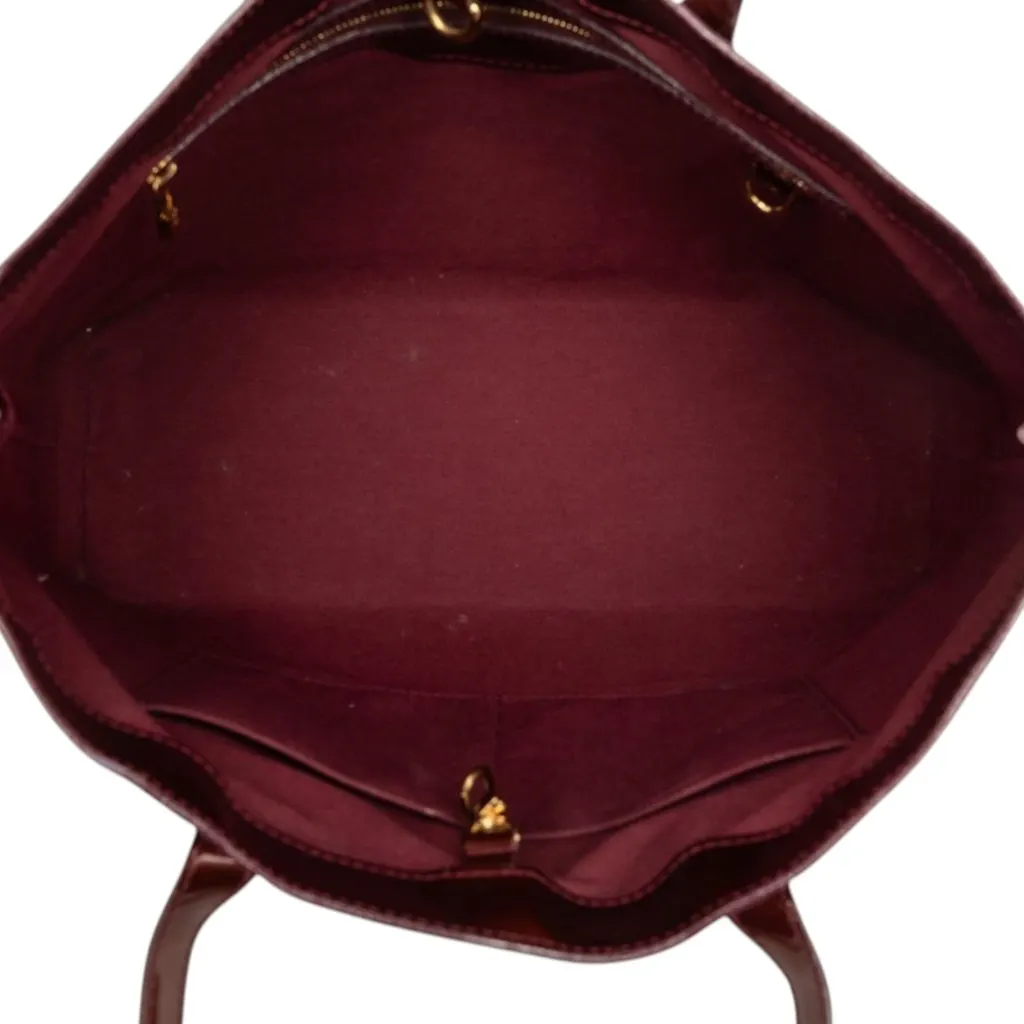 Louis Vuitton Monogram Vernis Wilshire MM Red Leather Very good - Model View