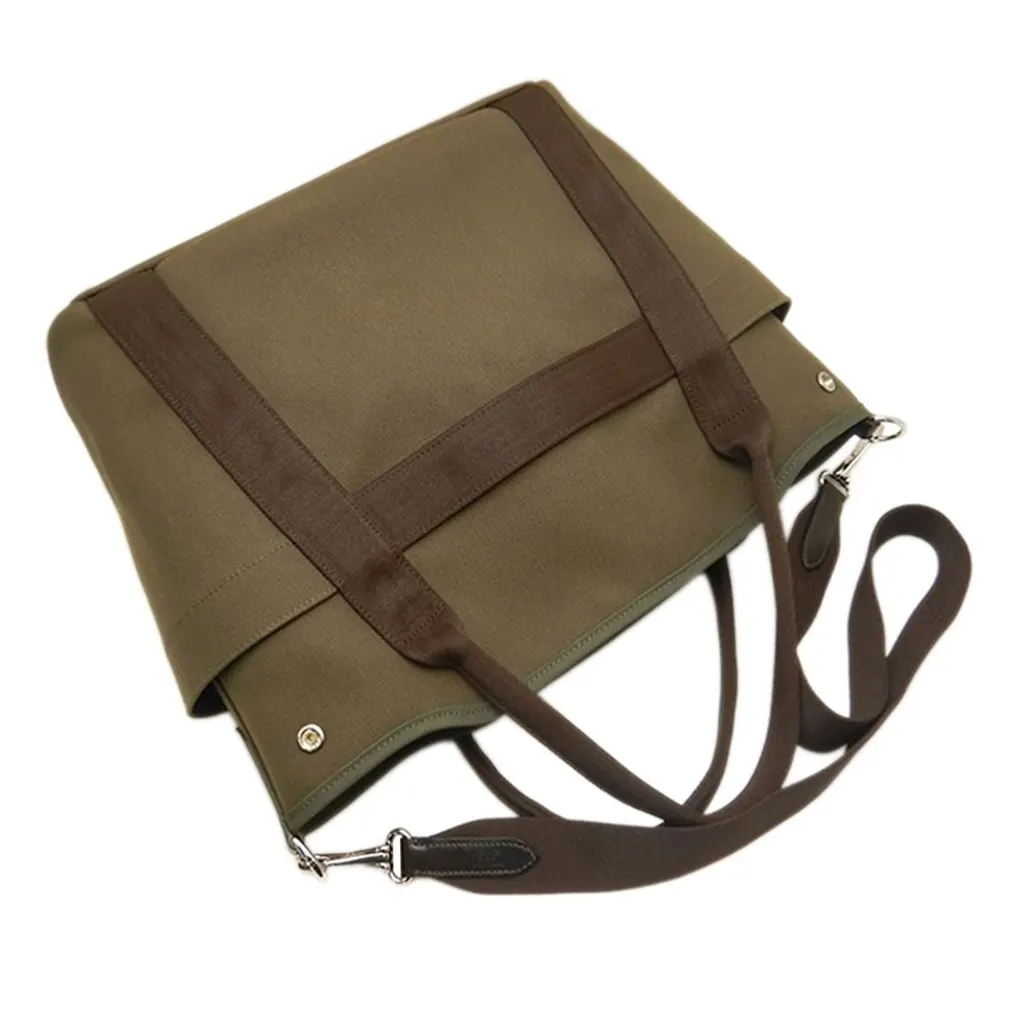 Hermès Toile Sac de Pansage Grooming Bag Brown Very good - Box View