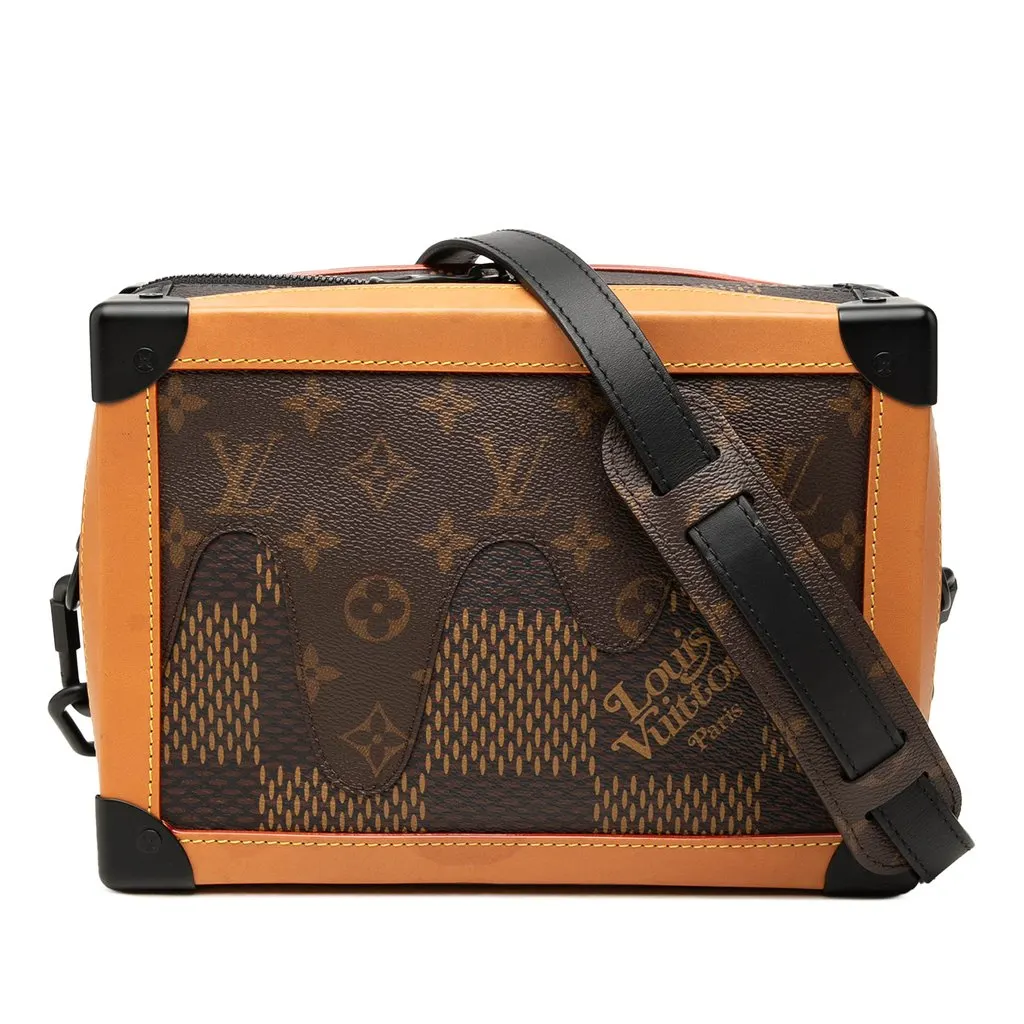Louis Vuitton Nigo Giant Damier Ebene Monogram Soft Trunk Brown Canvas Very good - Front View