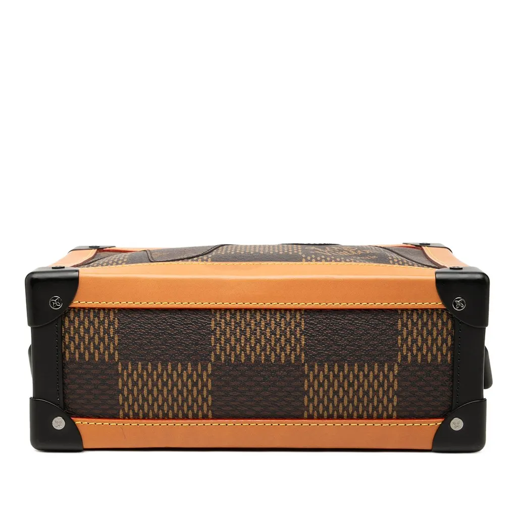 Louis Vuitton Nigo Giant Damier Ebene Monogram Soft Trunk Brown Canvas Very good - Inside View