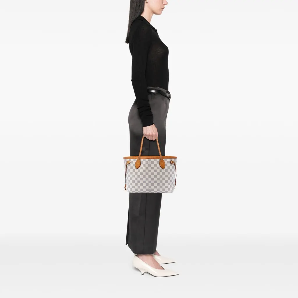 Louis Vuitton Damier Azur Neverfull PM White Very good - Box View