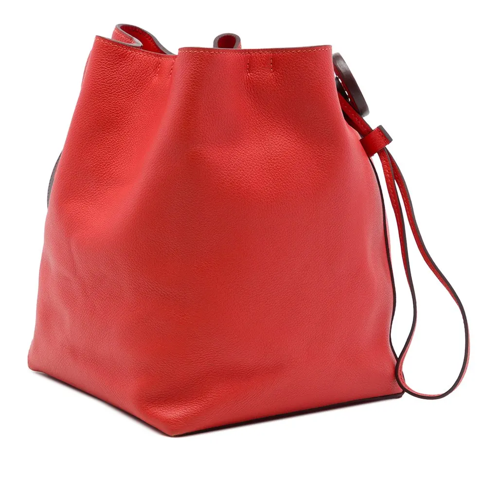 Hermès Evercolor Sac Licol 17 Orange Leather Very good - Back View