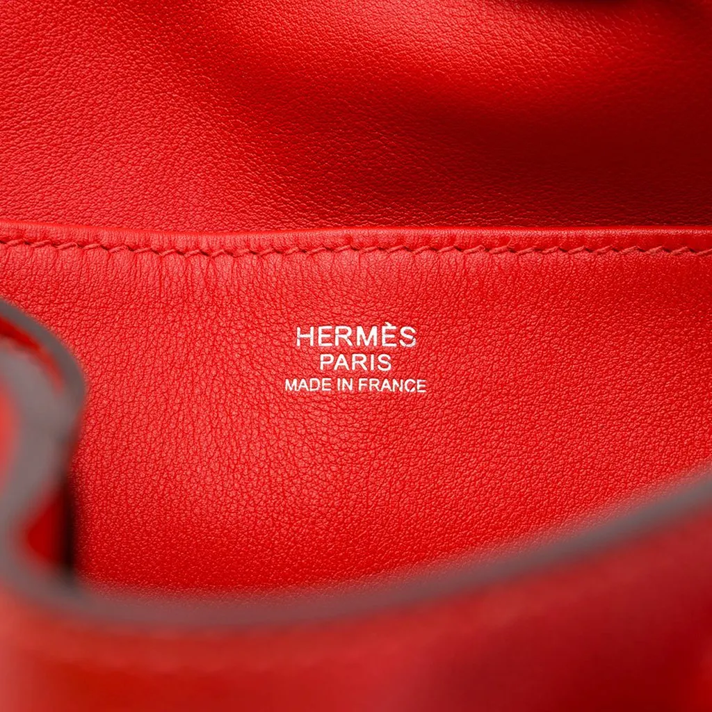 Hermès Evercolor Sac Licol 17 Orange Leather Very good - Box View
