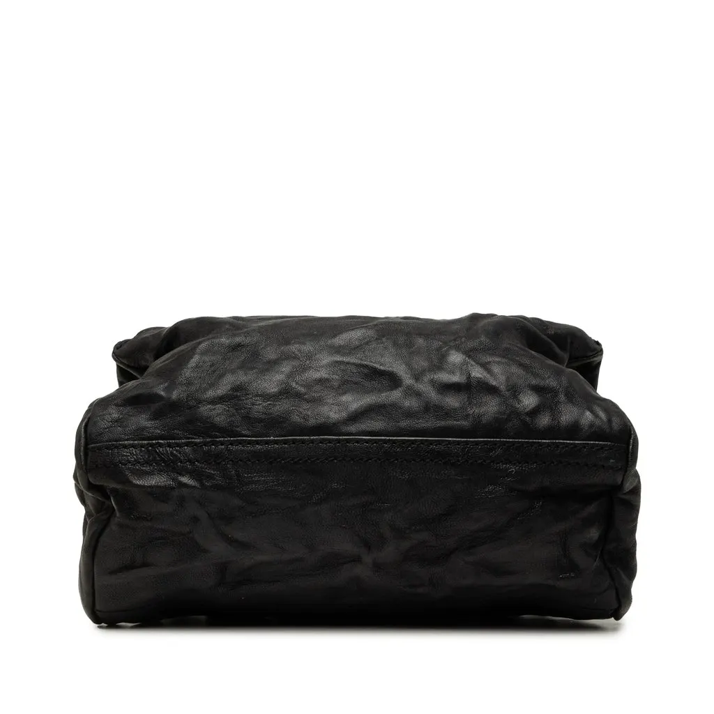 Givenchy Mini Wrinkled Sheepskin Pandora Crossbody Black Leather Very good - Inside View