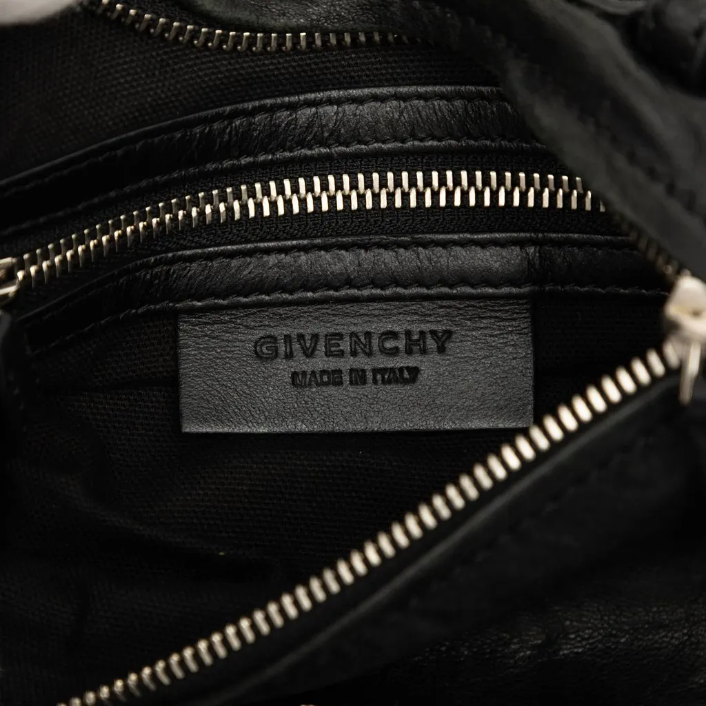 Givenchy Mini Wrinkled Sheepskin Pandora Crossbody Black Leather Very good - Box View
