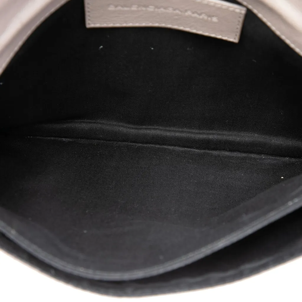 Balenciaga Goatskin Motocross Giant 12 Envelope Clutch Brown Leather Very good - Model View