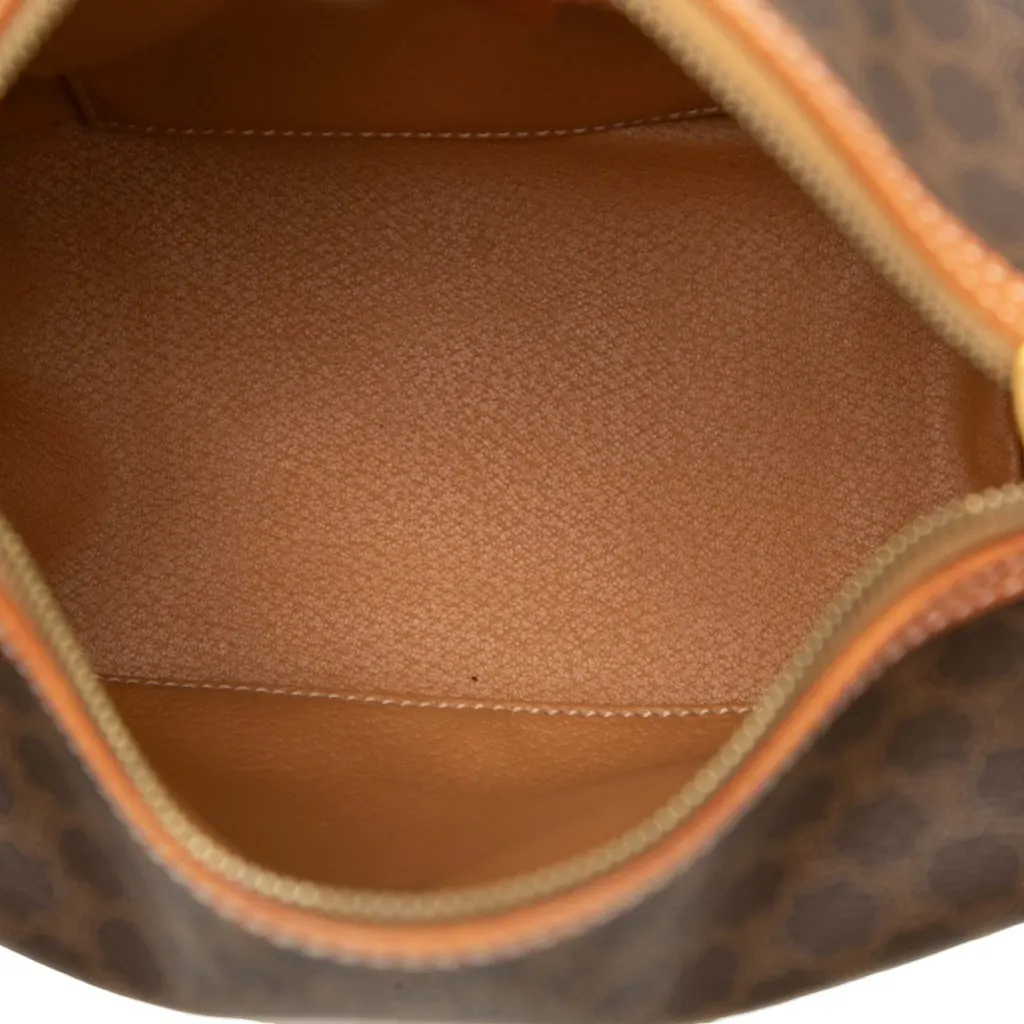 Celine Macadam Coated Canvas Handbag Brown Canvas Very good - Model View