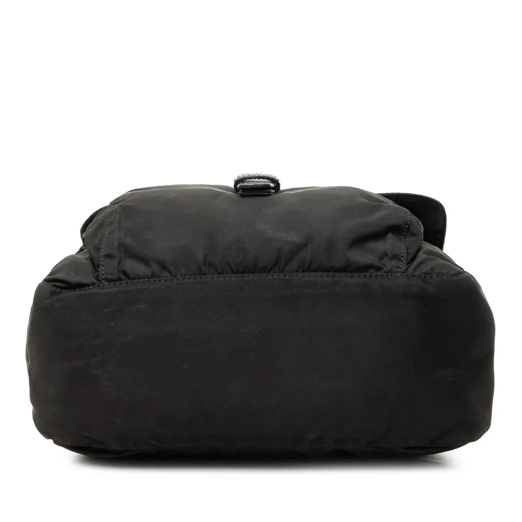 Prada Tessuto Zip Buckle Messenger Bag Black Polyamide Very good - Inside View