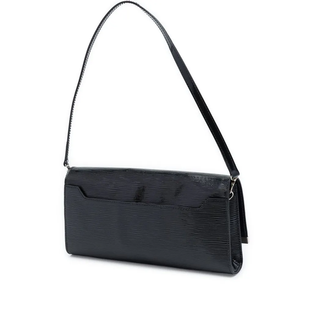 Louis Vuitton Electric Epi Sevigne Clutch Black Leather Very good - Back View