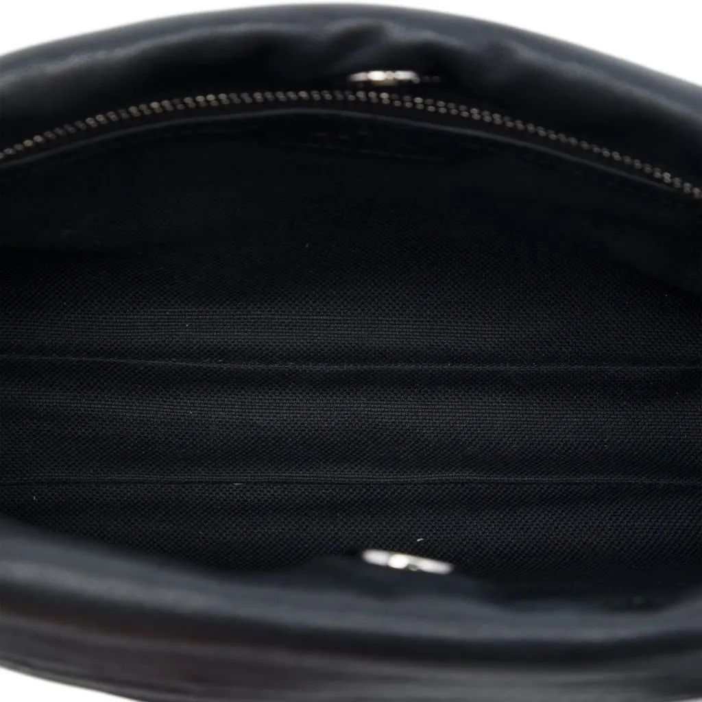 Gucci Small Diagonal Stitched Calfskin Blondie Satchel Black Leather Very good - Model View