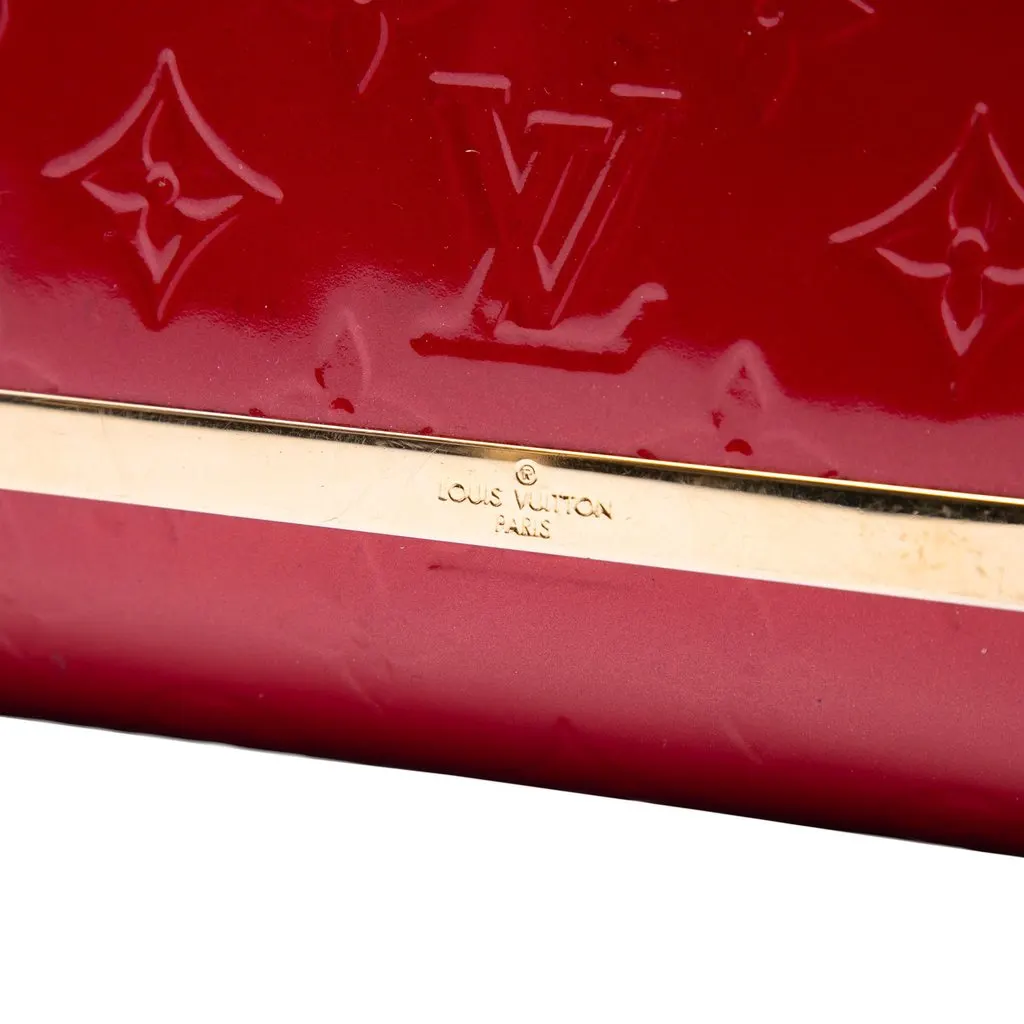 Louis Vuitton Monogram Vernis Ana Red Leather Very good - Box View