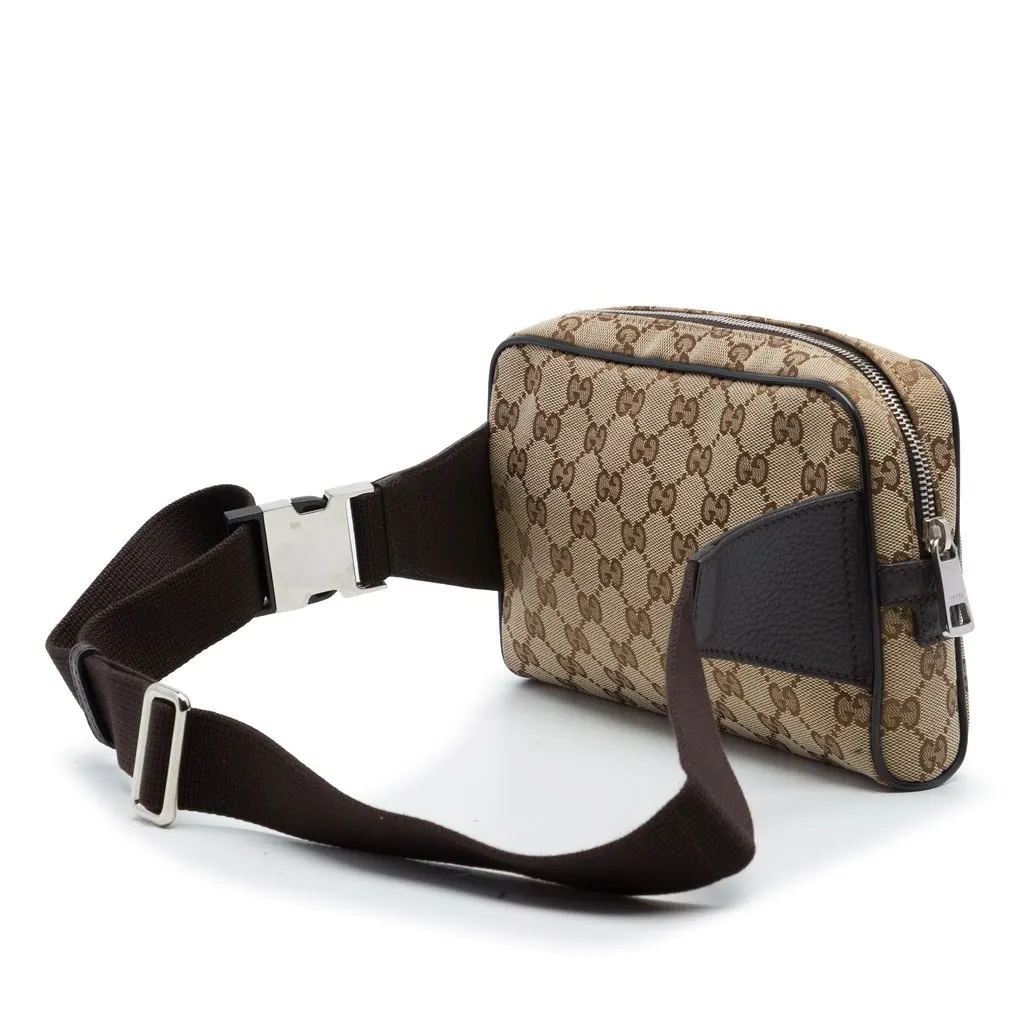 Gucci GG Canvas Belt Bag Beige Very good - Back View